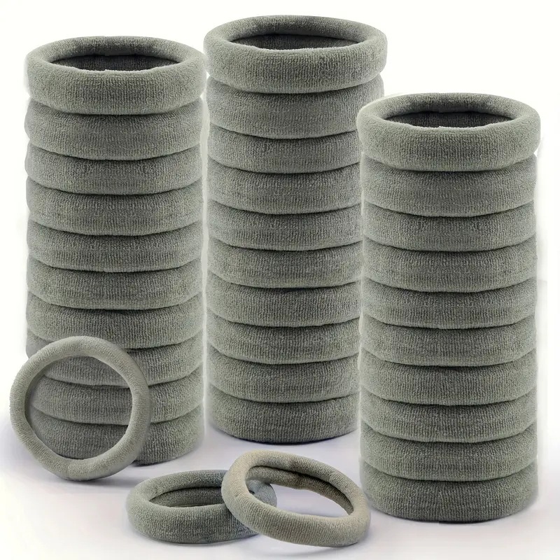 100 Pack Korean Style Simple Colorful Seamless Headline Rope Hair Ring High Elastic Hair Rope Hair Ring Headwear