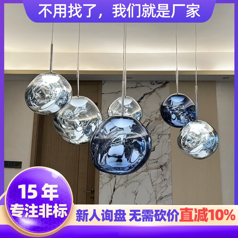 Designer Lava Chandelier Large Villa Loft Duplex Pick Empty Staircase Long Chandelier Custom Living Room Hall Main Light