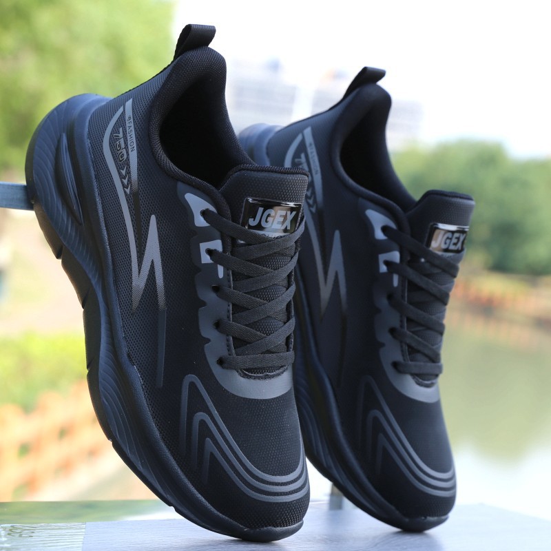 Leather Waterproof Autumn New Anti-Slip Wear-Resistant Casual Sports Shoes Soft Sole Running Trendy Versatile Young and Middle-Aged Men's Shoes