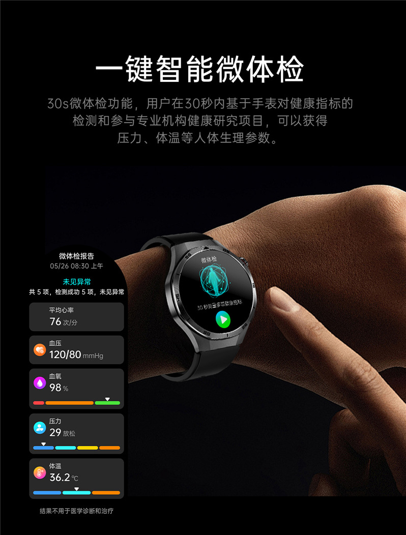 The 2025 new ET456 smartwatch features a 1.56 large AMOLED screen, ECG, Bluetooth call, heart rate and sleep mode undefined