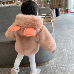 Пуховик, свитер с капюшоном, детская куртка, 2021 года, в корейском стиле, увеличенная толщина, в западном стиле