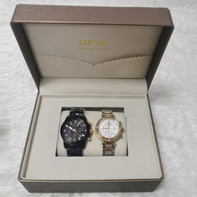 东莞PU皮荔枝纹手表盒首饰项链戒指饰品包装盒塑胶胚荔枝纹首饰盒