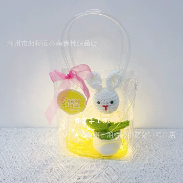 Spring rabbit potted plant