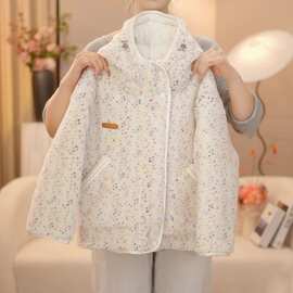 女童2026外套新款洋气加厚夹棉棉服上衣中大童棉衣女大童外套棉服