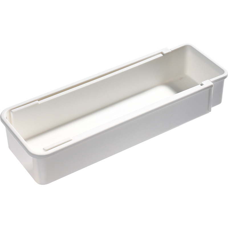 Caja de almacenamiento de cajones ajustable retráctil, vajilla de cocina, palillos, cucharas, tenedor y compartición, caja de acabado, cosméticos, almacenamiento de medicamentos