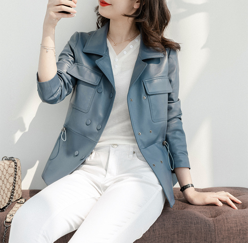 D1613 5830K ÁO DA NỮ HAITDCL VEST MÙA XUÂN THU ĐÔNG THỜI TRANG NỮ DA BÒ G06 SẢN PHẨM MỚI
