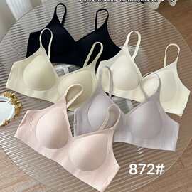 婷婷872#时尚全固定无痕美背文胸透气洞洞杯M-2XL舒适裸感尾货内