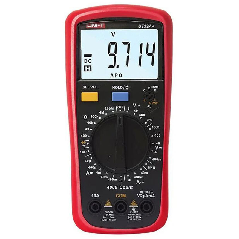 优利德万用表数字数显式电工防烧多用表UT39A+ UT39C+ UT39E+新品