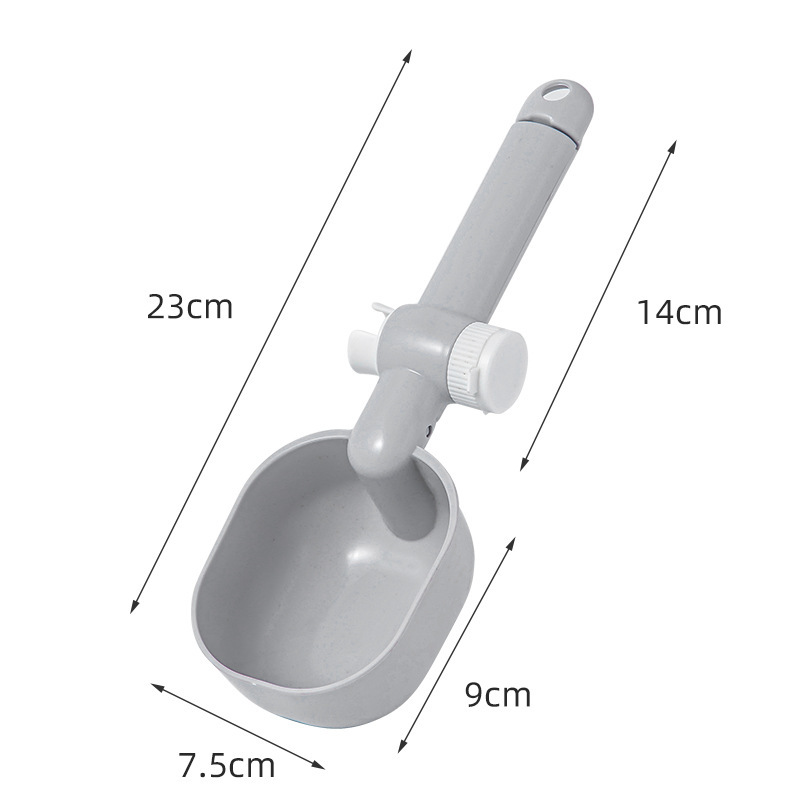 Nueva mascota gato comida cuchara perro comida cuchara multifuncional comida para mascotas cuchara perro gato comida pala se puede utilizar como clip de sellado