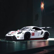 比美高1:24仿真合金汽车模型保时捷跑车911赛车版收藏摆件礼物