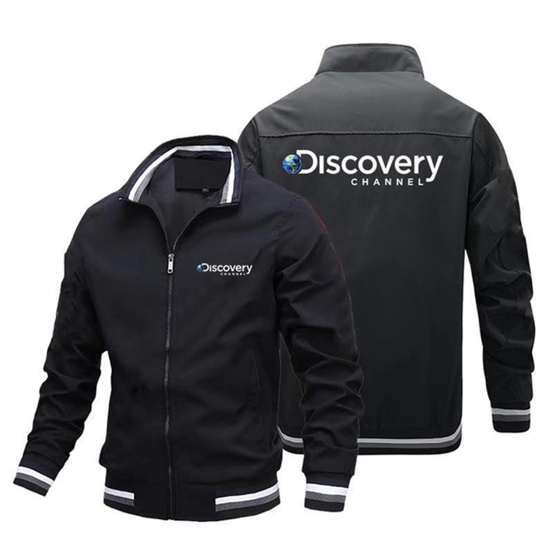 Custom-designed logo casual jackets for men, available directly from the manufacturer on Amazon, perfect for spring and autumn.