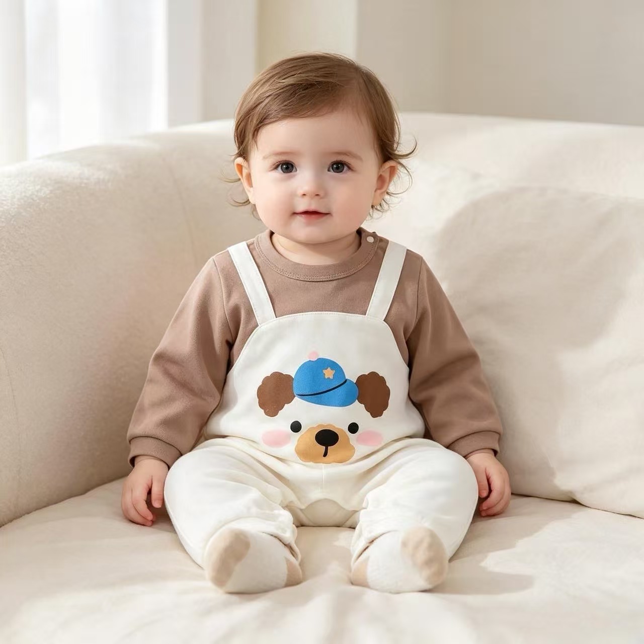 Baby Jumpsuit, Autum Long-Sleeved, All-Cotton, Cute Baby Autum Clothes, Baby Autum Clothes, Romper, Baby Jumpsuit