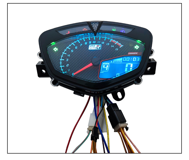 Motorcycle Lcd Instrument Assembly Suitable for Ymhlc135C8 Modified Universal Instrument Panel with Adjustment Cable