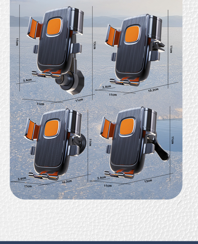 Car Air Outlet Mobile Phone Holder Car Multifunctional Anti-Shake and Shock-Proof Stable Rotatable Mobile Phone Navigation Holder
