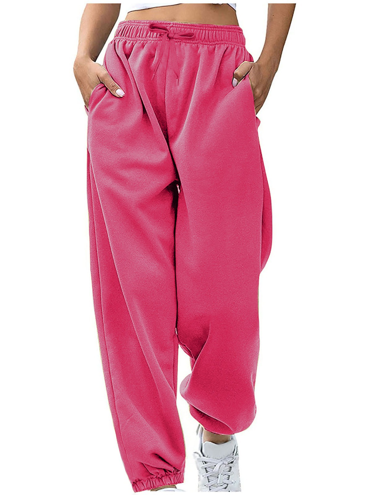 Pantalones Deportivos Térmicos para Mujer Poliéster Holgado