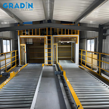 双并排辊筒托盘往复式提升机连续式垂直提升机循环c型往复提升机