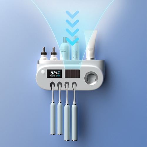New smart toothbrush holder disinfection toothbrush holder sterilizer wholesale ultraviolet disinfection storage box toothbrush sterilization