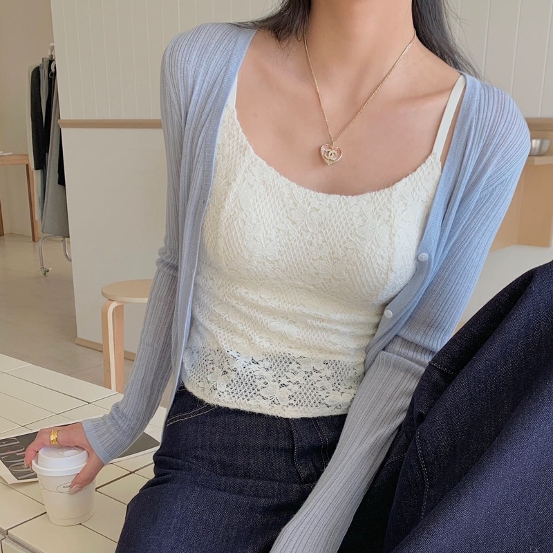 秋冬季新品蕾丝保暖背心女磨毛保暖打底衫带胸垫修身显瘦吊带上衣|undefined