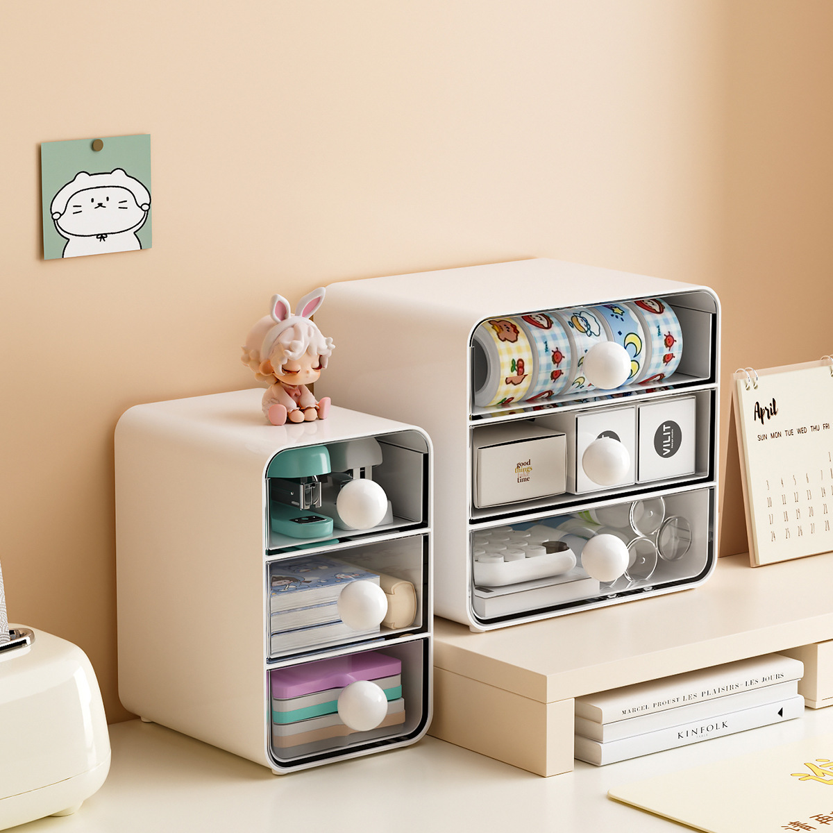 Desktop storage box student ins stationery hand account storage…