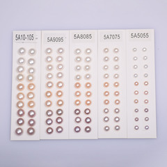 5A Bread Bead Noodle Bead Natural Freshwater Pearl Bead Mixed Color Half Hole Naked Bead Earrings Accessories Wholesale