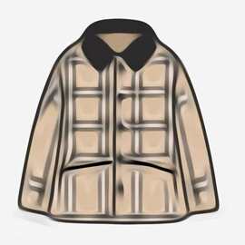 男童棉祆短款2025秋冬新品英伦风翻领外套格纹棉服跨境电商批发