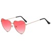 Retro metal marine sunglasses heart shaped, 2022 collection, internet celebrity