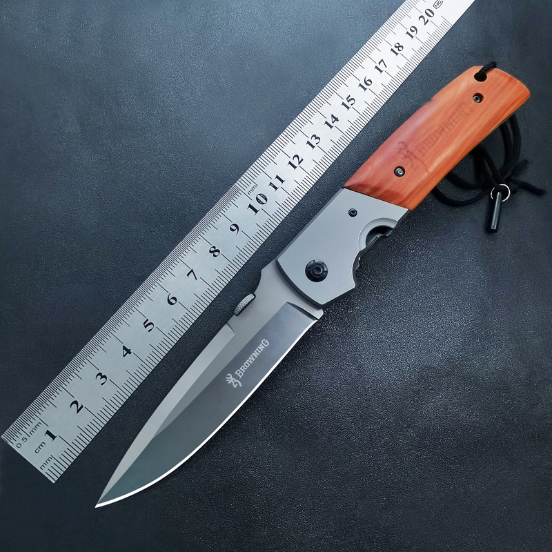 一件代发小刀野外战术刀具随身户外打火石逃生水果刀不锈钢大折刀