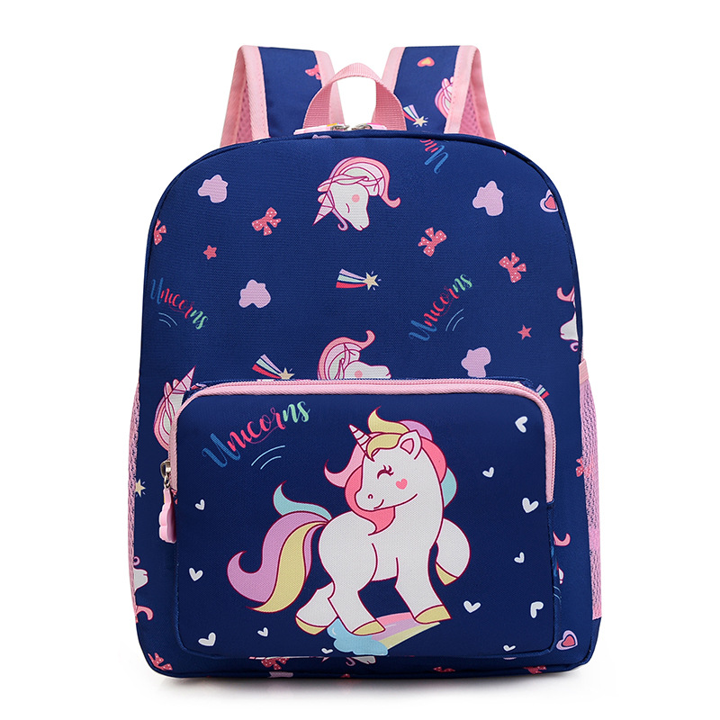 Nuevo unicornio mochila para niños dibujos animados carga reducción kindergarten mochila mujer clase media 2-7 años mochila de comercio exterior