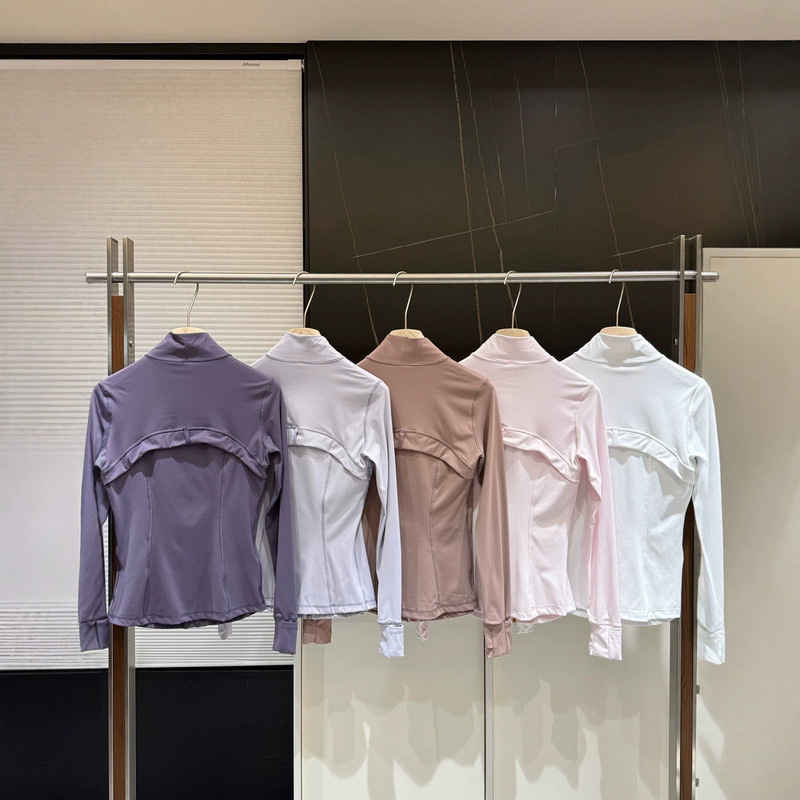 Item number 0E0209, Lemon 15-color stand-up collar yoga jacket Item number 0E0209, Lemon 15-color stand-up collar yoga jacket
