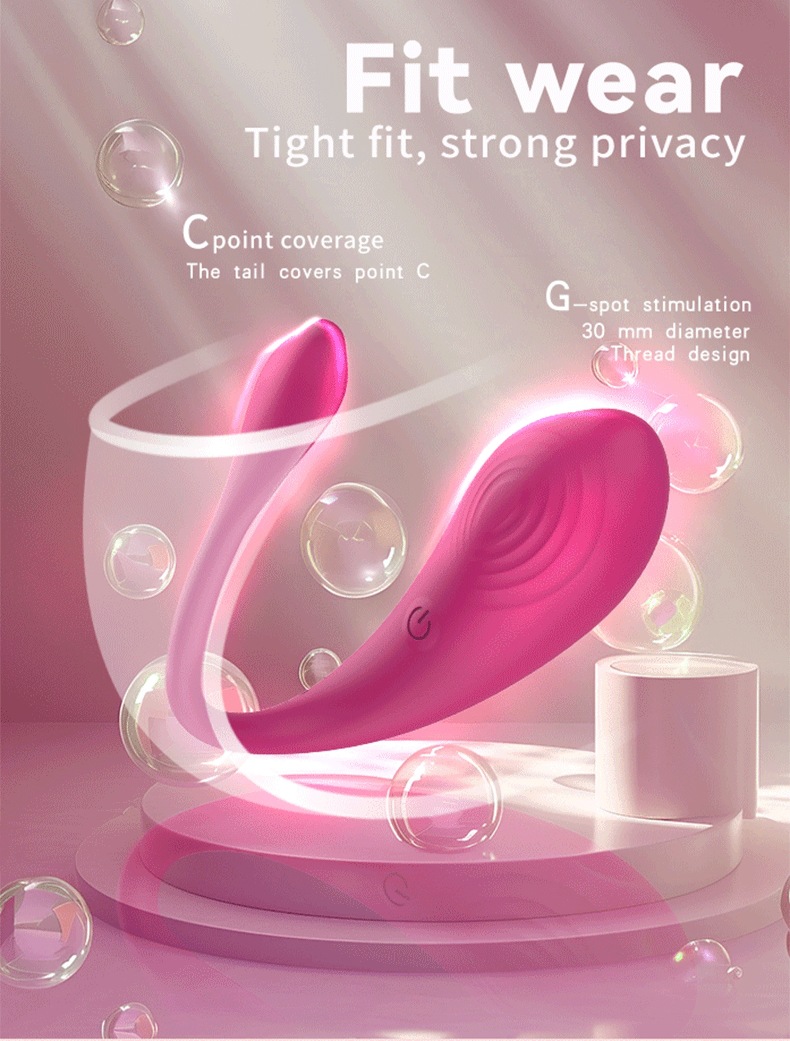 Vibrateur g-spot dauphin avec télécommande app connecté_voghion.com
