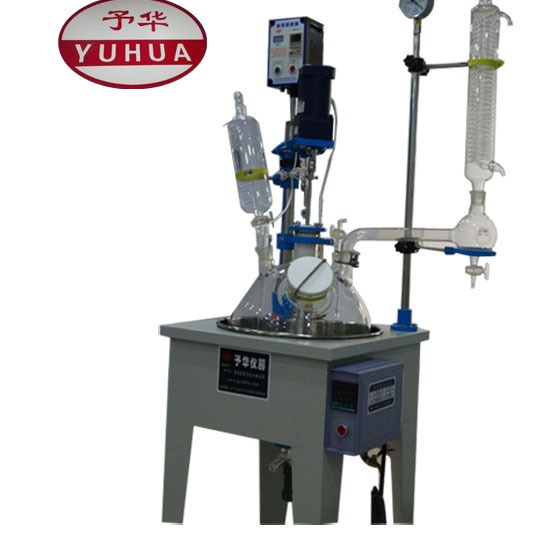 巩义予华仪器   单层玻璃反应釜YDF10L 电子无极调速
