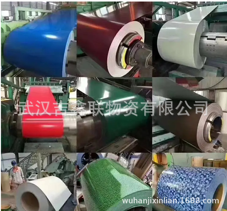 武汉现货批发武钢彩涂卷，彩涂板 海蓝 灰白等，深灰等各种颜色