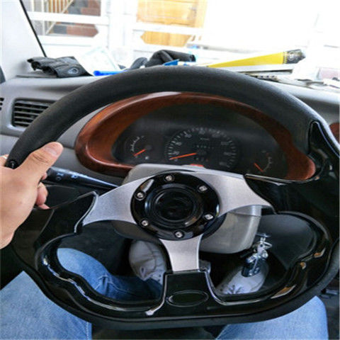 13 pulgadas de automóviles de modificación de automóviles CoolPie Steering Wheel Racing Blade semicircular 14 pulgadas Beidou Otto