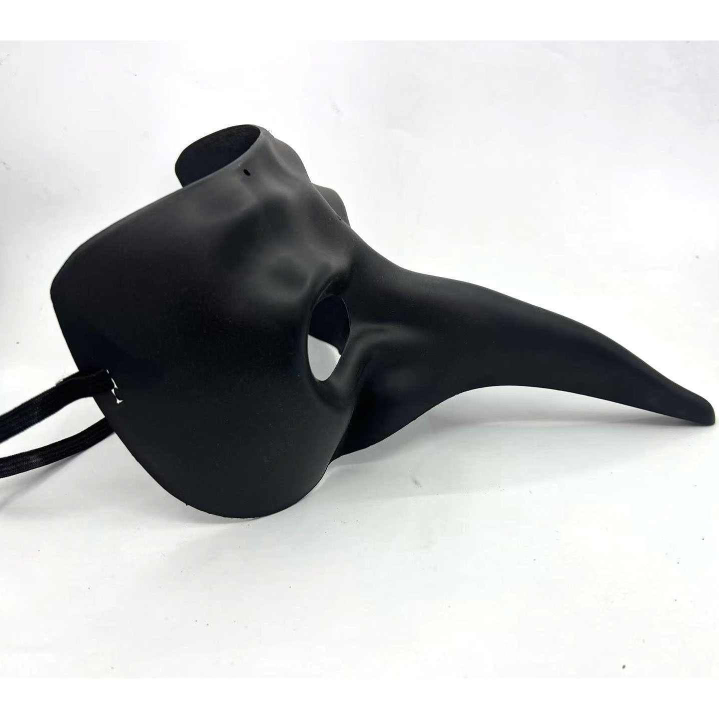 Máscara de mascarada del médico de pico de pájaro de Halloween Festival de fantasmas de Halloween Carnaval Roma Máscara de cabeza plana