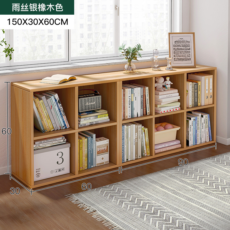 Estantería Estante de piso Estante de piso Estante de libro corto Dormitorio Combinación libre Gabinete de rejilla Ventana salediza Gabinete de almacenamiento de balcón Armario de almacenamiento