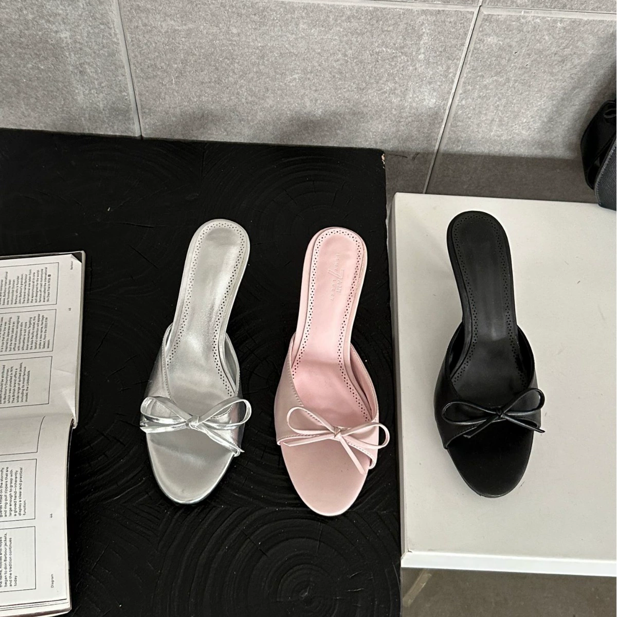 (Cross-border trading), fashionable universal slippers with bow, 2024 years, 40