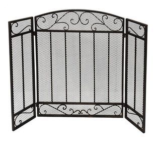 Iron Household Fireplace Screen Partition Fireplace Fence Protection Fireplace Fence Net Decoration Furnace Enclosure