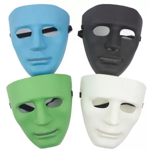 万圣节JabbaWockeeZ假面面具 舞舞会白色街舞男女化妆服饰道具化