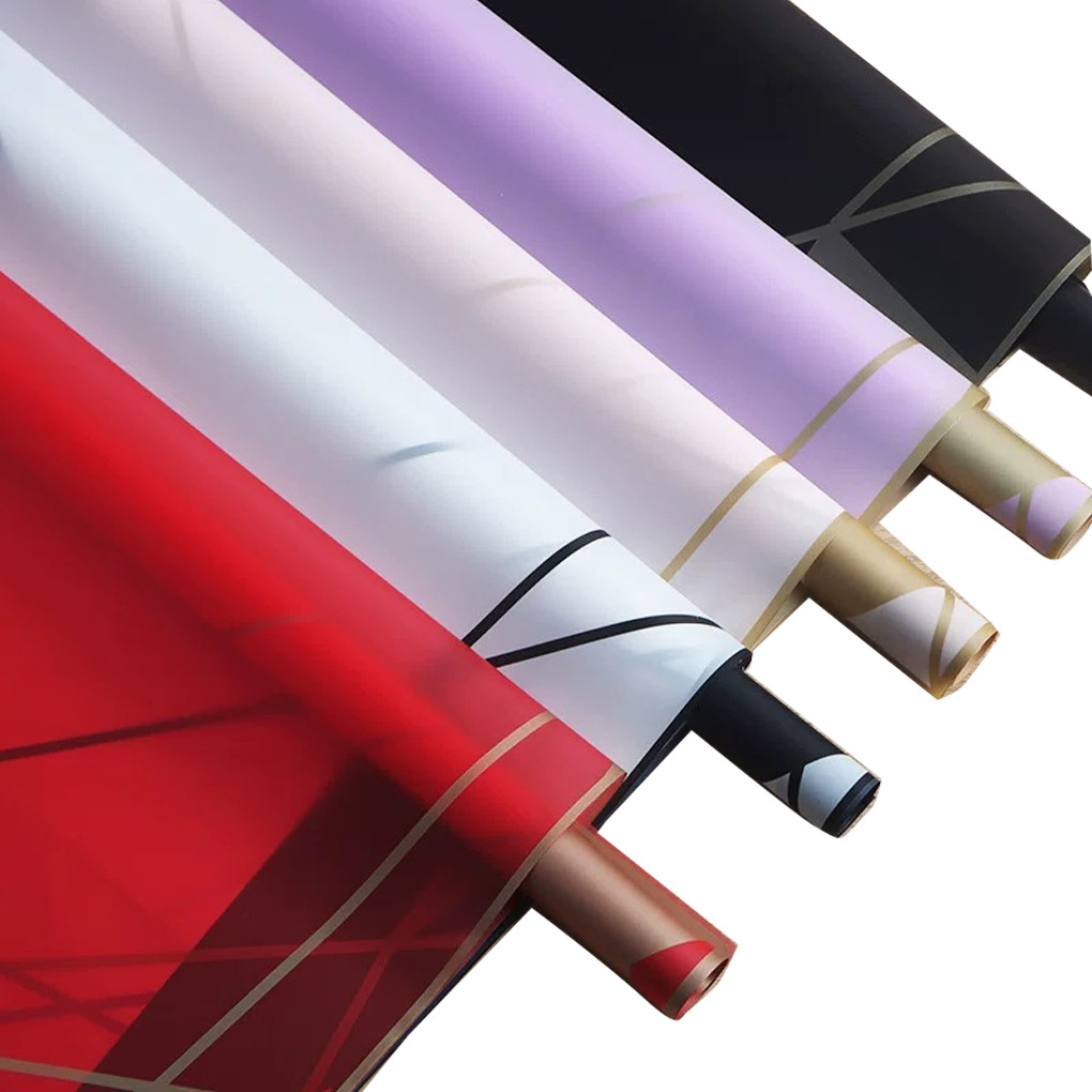 Lizhi Ran esquina Phnom Penh Papel liso coreano Embalaje de flores impermeable Papel mate Material de ramo Florería Papel de flores