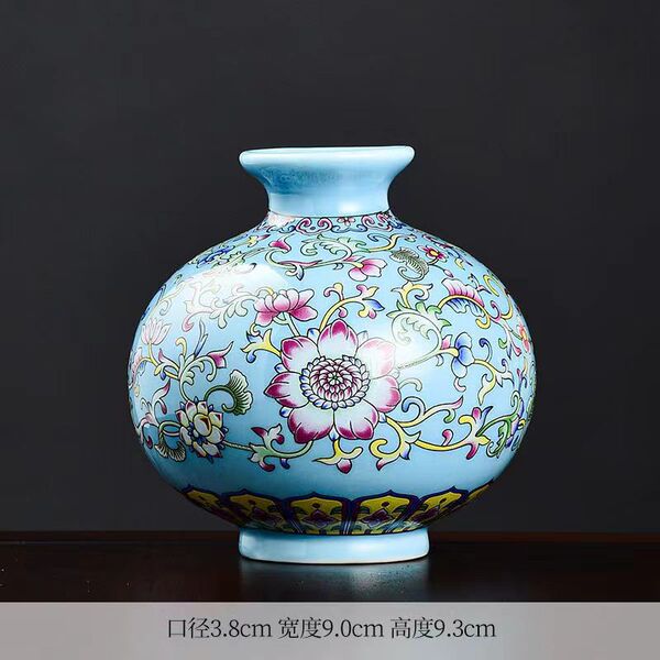 Ceramic retro enamel flower-shaped
