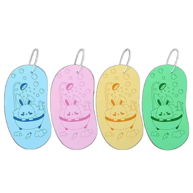Children's Cartoon Bath Sponge, Double-Sided Skin Rub, Cute Eraser, Rub the Bath, Rub the Dust, Clean Without Leaving Traces