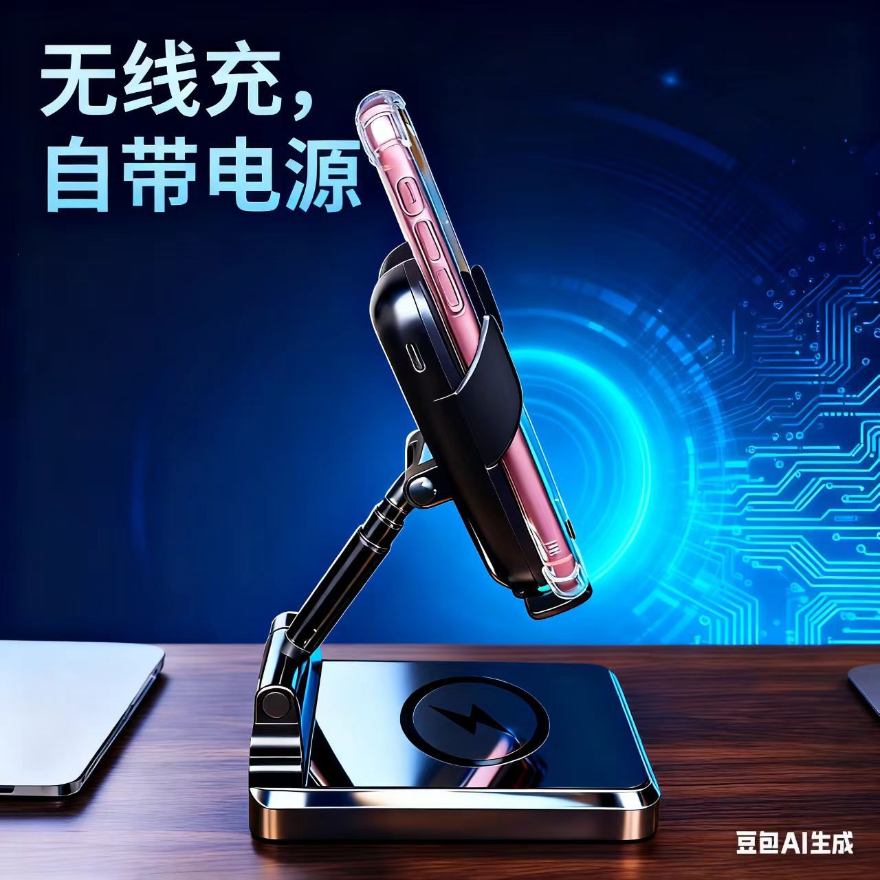 Suitable for Magsafe Desktop Apple Mobile Phone Iphone15W Wireless Charging 10,000 Ma Mobile Power Mobile Phone Holder