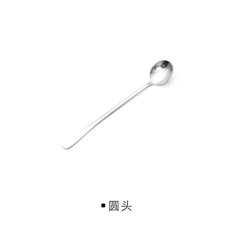 Stainless Steel Lg-handled For Home Restaurant Use, Stirring Coffee Spo, Korean-style Dessert And Milk Tea Small_voghion.com