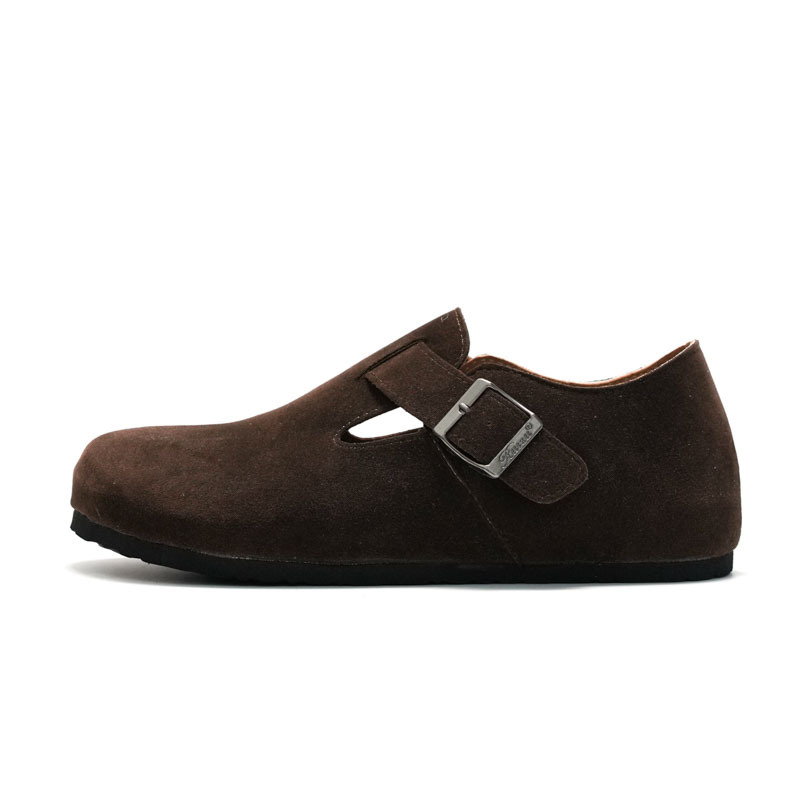 Ruizu – Chaussures décontractées unisexes à bout fermé en liège et daim pour homme et femme, nouvelle collection printemps-été_voghion.com