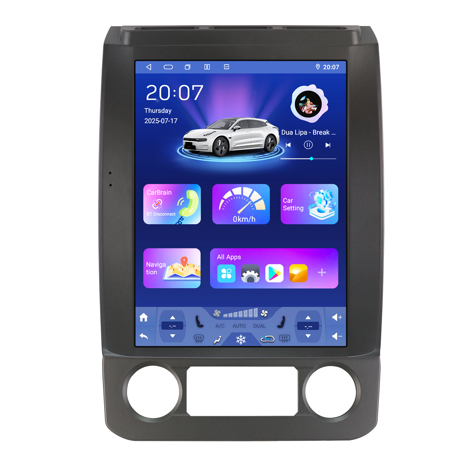Comercio exterior 12,1 pulgadas para Ford Raptor F150 2015 - 2021 pantalla vertical control central Android navegación de pantalla grande image 7