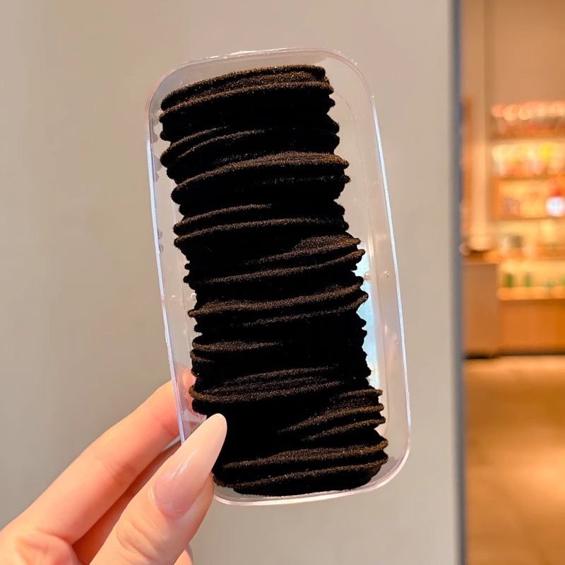 Cuerda para el cabello de cola de caballo alta, alta elasticidad y goma elástica duradera, temperamento femenino, cuerda para la cabeza, 2025 nuevo tocado de anillo para el cabello de verano