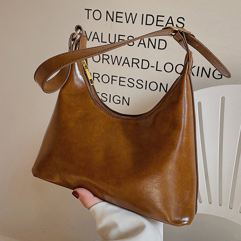 Borsa a spalla baguette donna stile retro elegante e versatile_voghion.com