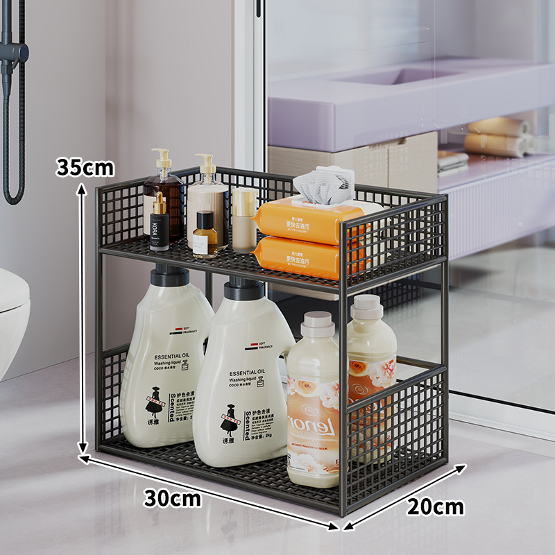 Estante Organizador Móvil de Baño de Hierro para Baño