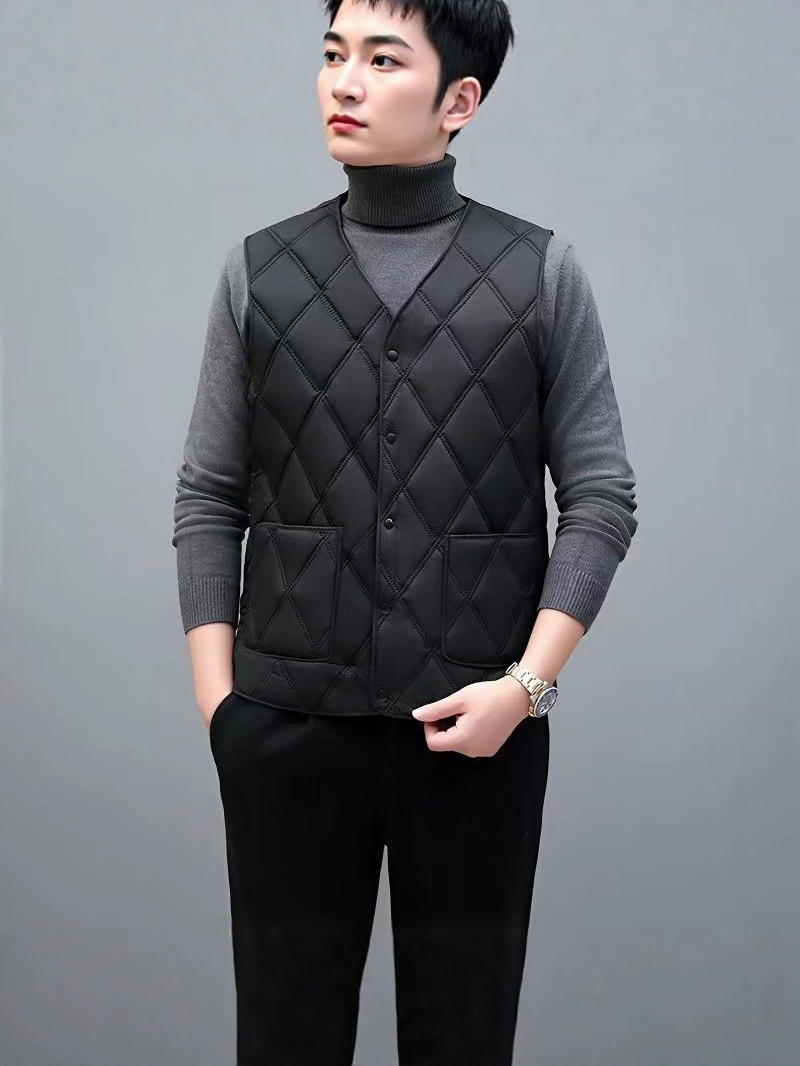 Demi-season warm vest, jacket, keep warm set