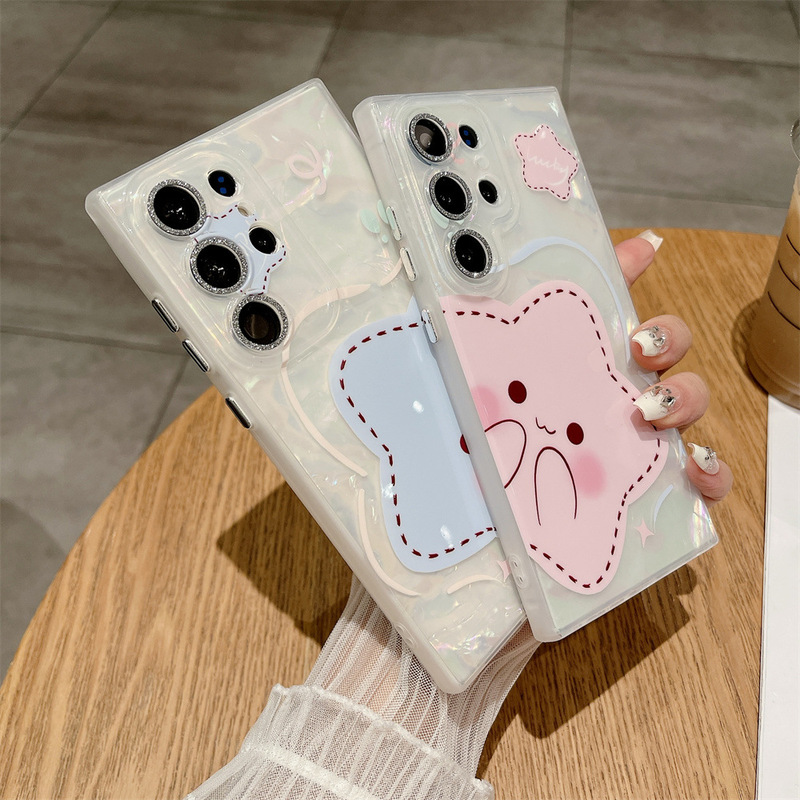 New star shell pattern for Samsung S25Ultra phone case S24Ultra with lens film S22Plus
